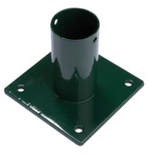 Giardino paalhouder voet voor ronde paal groen 40 x 105 mm