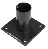 Giardino voet voor ronde tuinpaal zwart 40 mm