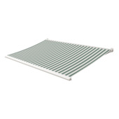 Knikarmscherm Calando streep groen/crème (kleurnr. 8555) op maat