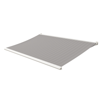 Knikarmscherm Calando streep grijs (kleurnr. D113) op maat