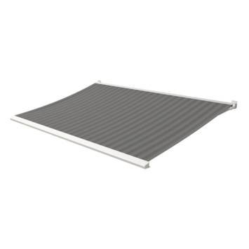 Knikarmscherm Calando streep grijs (kleurnr. 338644) op maat