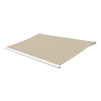 Knikarmscherm Calando streep geel (kleurnr. 320212) op maat