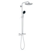 Grohe douchesysteem Vitalio Start 250 met handdouche en thermostaatkraan 2 standen chroom, max. 8,0 L/min bij 3 bar - hartafstand kraan 15 cm