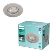 Philips badkamer LED inbouwspot Dive 1x5W nikkel