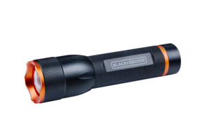BLACK+DECKER LED Zaklamp 120 Lumen - 3W - 140M Bereik - 3 Lichtstanden: Hoog, Laag, Pulserend