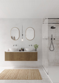 Wand- en plafondpaneel Quality Line MDF Aqua Linewood 130x20cm,8 mm 2,34 m²