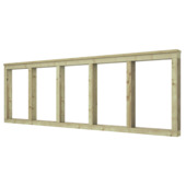 Tuinhek Donau grenen hout 60 x 180 cm