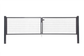 Giardino dubbele tuinpoort Napoli RAL 7016 antraciet 100 x 300 cm (2 x 150 cm)