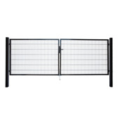 Giardino dubbele tuinpoort Roma/Milano zwart 100 x 400 cm (2 x 200 cm)