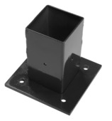 Giardino voet voor vierkante paal zwart 60 x 60 cm