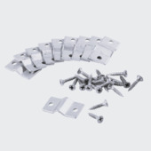 Giardino Bari 8 bevestigingsklemmen + 16 houtschroeven voor gaaspanneel