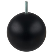 Duraline meubelpoot bol zwart Ø10 cm