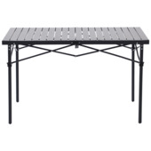 Campingtafel inklapbaar zwart/grijs 117,5 x 70 cm