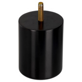 Duraline meubelpoot rond zwart Ø6,4x8 cm