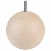 Duraline meubelpoot bol naturel eiken Ø10 cm