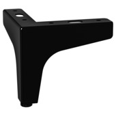 Duraline meubelpoot hoek gevouwen zwart 10 cm