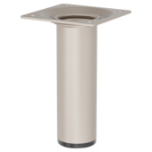 Duraline meubelpoot rond zand / beige staal Ø3x10 cm