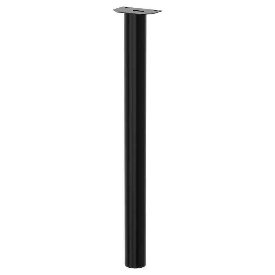 Duraline tafelpoot rond zwart Ø7,6x72 cm