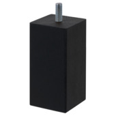 Duraline meubelpoot vierkant zwart 5x5x10 cm