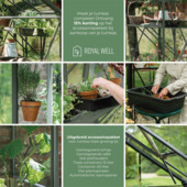 Royal Well Kate II kweekkas full option aluminium groengrijs 4,83 m²
