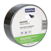 GAMMA klus- en reparatietape zwart 50 m x 50 mm
