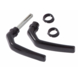 Giardino handgrepen set aluminium zwart voor poort 50 x 70 x 180 mm