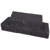 Stonewish muurblok 18,5 x 22 x 10 cm beton antraciet