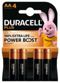 Duracell Batterij AA Alkaline Plus Power Boost 4 stuks