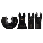 Gamma multitool accessoireset voor hout / metaal - 4-delig