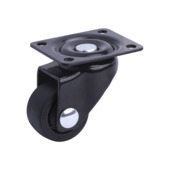 Zwenkwiel  39 mm zwart TPE exclusief rem