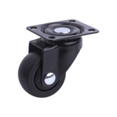 Zwenkwiel  53 mm zwart TPE exclusief rem