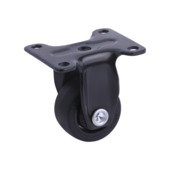 Bokwiel 39 mm zwart TPE inclusief enkele kogellager