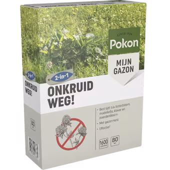 Pokon onkruid weg! 1,6 kg voor 80 m²