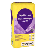 Weber Beamix tegellijm snel grijs 20 kg