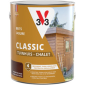 V33 Tuinhuis beits zijdeglans donkere eik 2,5 liter