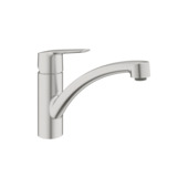 Grohe Quickfix keukenkraan Start lage uitloop supersteel