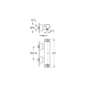 Grohe Thermostatische Douchekraan Grohtherm 2000 15 cm
