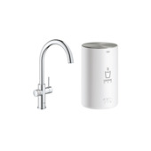 Grohe Red Compact Keukenkraan met C-uitloop en 4 liter Kokend Water Boiler Chroom
