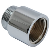 Sanivesk Kraanverlengstuk 3/4"Fx3/4"M L25mm Chroom