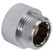 Sanivesk Kraanverlengstuk 3/4"Fx3/4"M L15mm Chroom
