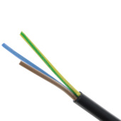 HANDSON rubbersnoer 3x1mm² 10 meter Zwart