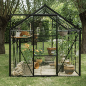 Royal Well Kate II kweekkas full option aluminium zwart 4,83 m²