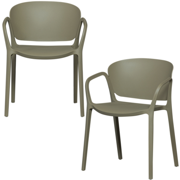 WOOOD Tuinstoel Bent Groen Kunststof Tuinstoelen GAMMA be