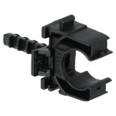 Buisclip euro 16 mm zwart 10 stuks