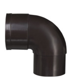 Martens bocht 90° PVC bruin mof/verjongd 60x60 mm