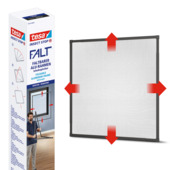 tesa Insect Stop telescopisch horkader Falt 80/140x80/140 cm antraciet