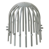 Martens bladbolrooster PVC grijs 60x75 mm