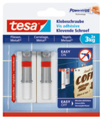 Tesa verstelbare klevende schroef tegels en metaal 3 kg 2 stuks