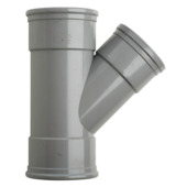 Martens T-stuk 45° PVC grijs 3x schuifmof 125x110x125 mm