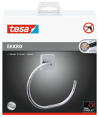 Tesa Ekkro handdoekring verchroomd metaal